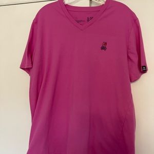 Psycho Bunny L v-neck men’s short sleeve T shirt